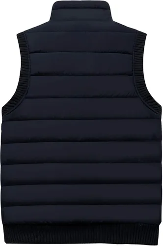 Vista 3 de Vcansion - Chaleco de felpa para hombre casual acolchado de cuello alto