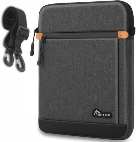 Vista 7 de Funda para tablet de 12.9 a 13 pulgadas, compatible con iPad Pro de 13 pulgadas/12.9 pulgadas, Galaxy Tab S9 FE+ 12.4 / S9 FE 10.9, cremalleras YKK