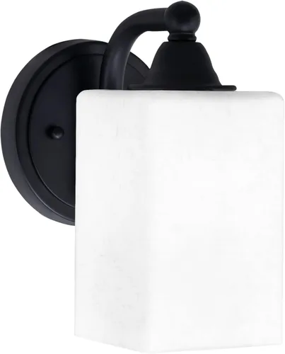 Vista 53 de Toltec Lighting Paramount - Aplique de pared de 1 luz, lámpara de pared para interiores, regulable, compatible con LED de base media, acabado