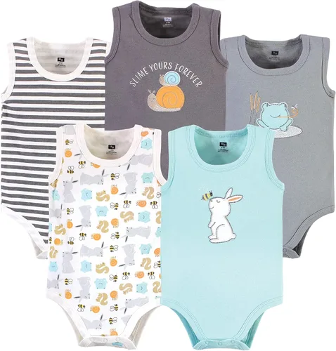 Vista 18 de Hudson Baby Mamelucos sin mangas unisex de algodón para bebé Béisbol