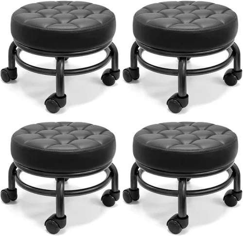 Vista 5 de A&A Taburete rodante/Scoot Cómodo Resistente/Resistente Rotación de 360 grados Acubest bajo al suelo (1)