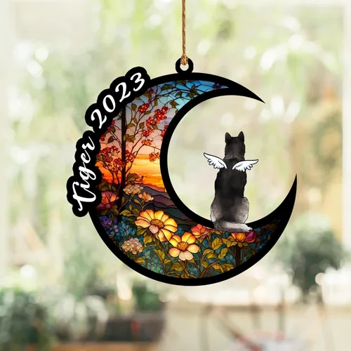 Vista 151 de Nazenti Atrapasoles conmemorativo para perros, adornos de Navidad personalizados para perros, adorno de Navidad, regalos conmemorativos para perros