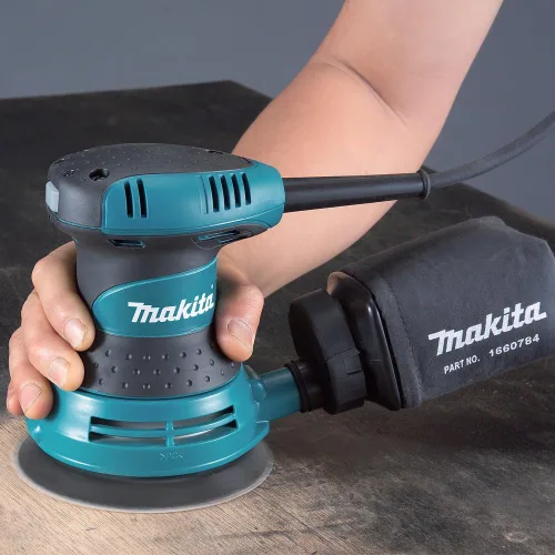 Vista 4 de Makita BO5030K - Lijadora orbital aleatoria de 5 pulgadas, con caja de herramientas (paquete de 3)