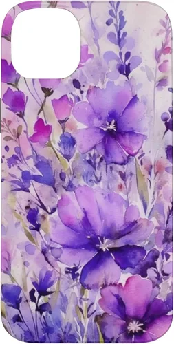 Vista 15 de Purple Lavender Flower Watercolor for Women & Girls Case for iPhone 17