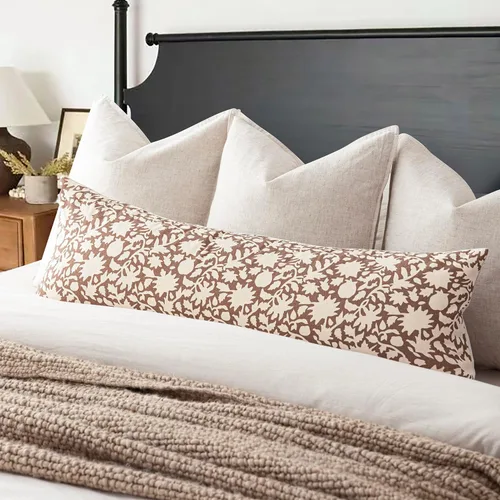 Vista 15 de Foindtower - Juego de 2 fundas de almohada decorativas con flores neutras estilo farmhouse, fundas de almohada boho para sofá, sofá cama