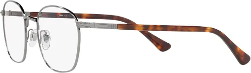 Vista 3 de Persol PO2476V - Marcos cuadrados para gafas graduadas, plateadodemo, lente