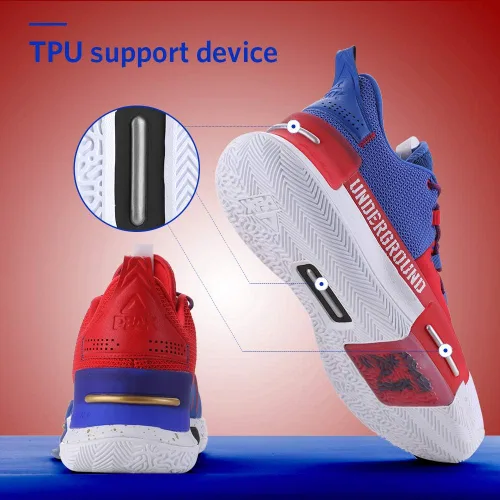 Vista 3 de PEAK Zapatos de baloncesto Flash para hombre, Lou Williams Underground Taichi con amortiguación adaptable, zapatos deportivos antideslizantes
