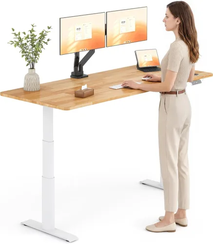 Vista 22 de FLEXISPOT E8 Premium North American - Escritorio de pie de nogal negro
