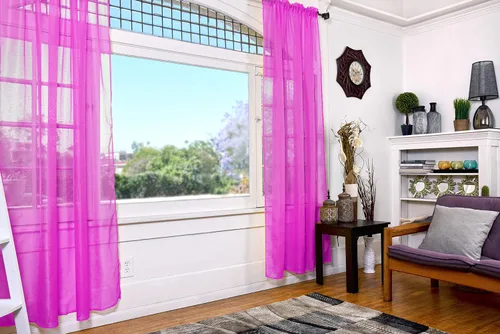 Vista 73 de All American Collection - cortinas Doli transparentes, 2 unidades Blanco