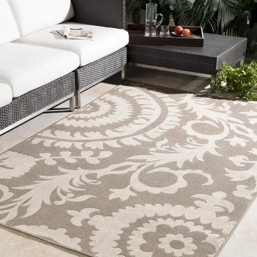 Vista 9 de Alysia Brick - Alfombra para interiores y exteriores, 2 pies 3 pulgadas x 4 pies 6 pulgadas