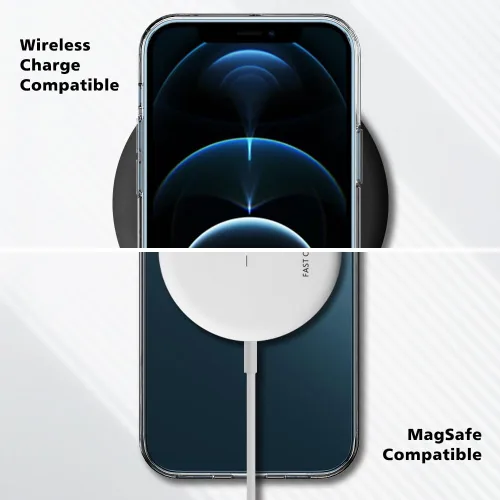 Vista 5 de Funda transparente para iPhone 12 Pro Max, ultrafina, flexible, resistente a los arañazos, gel de TPU de goma suave de silicona protectora
