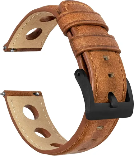 Vista 41 de Barton Racing & Rally Horween - Correas de cuero con barras de resorte de liberación rápida integradas, longitud estándar para muñecas de 5 a 8