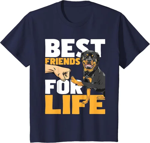 Vista 51 de Best Friends for Life - Rottweiler Animal Dog Lover Breeder T-Shirt
