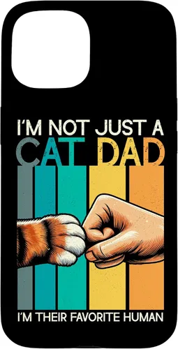 Vista 6 de Cat Dad Father Cat Lover Parent Father's Day Papa Fatherhood Case for iPhone 16