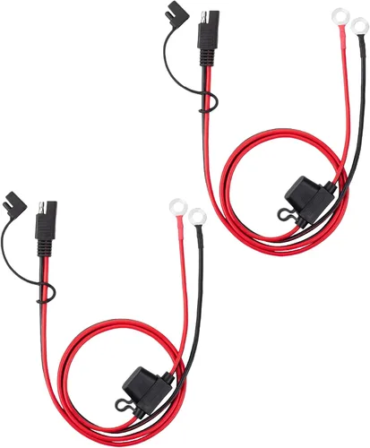 Vista 15 de Bates - Conector de batería SAE, arnés de terminal SAE a junta tórica, conector de batería de 2 pines, 2 pies, 1 paquete, 10 AWG