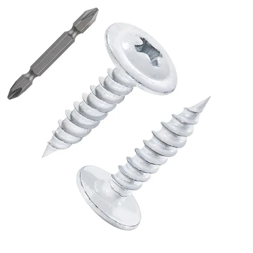 Vista 26 de Tornillos WenSilon #4×1" de cabeza de armadura Phillips para madera con galvanizado negro, autorroscantes para metal rápido.