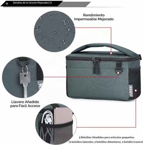 Vista 2 de S-ZONE Bolsa de inserción de cámara resistente al agua con funda