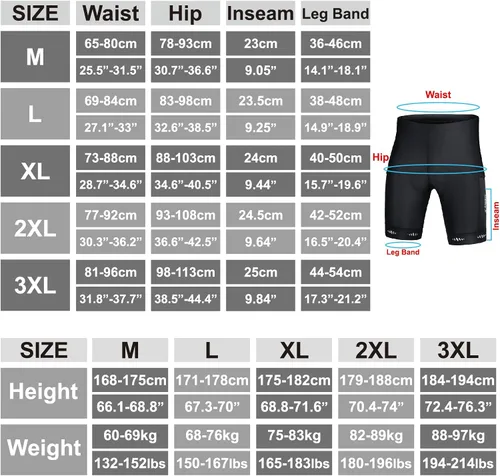 Vista 6 de X-TIGER Pantalones cortos de ciclismo para hombre con acolchado 5D para hombre, pantalones cortos de ciclismo de carretera de montaña, UPF 50+