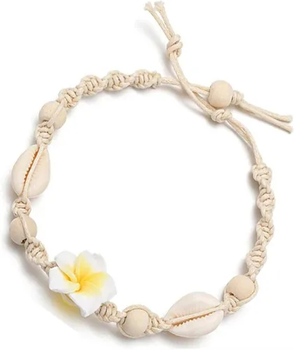 Vista 3 de Bayetss - Pulseras de tobillo con diseño de concha marina y cuentas de concha para el tobillo y la pulsera para mujer