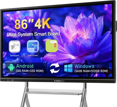 Vista 11 de 49" Smart Board 4K Android 12 8GB+64GB, para oficina y aula