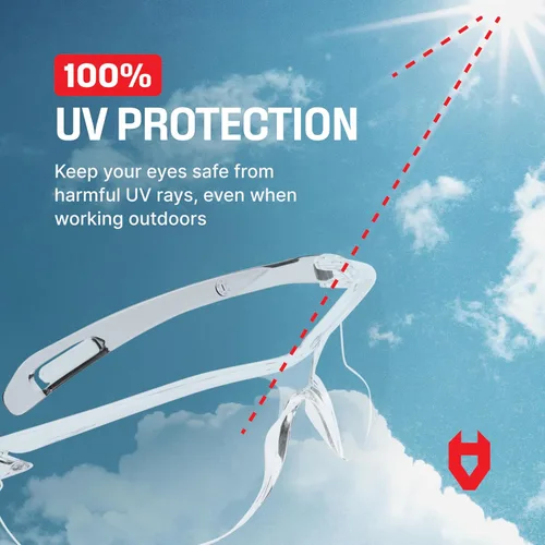 Vista 9 de NoCry Anteojos de seguridad ANSI Z87.1 con revestimiento resistente a los arañazos, gafas de seguridad antiniebla, gafas de seguridad transparentes