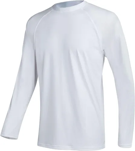 Vista 9 de Camisetas de natación de manga larga para hombres Rashguard UPF 50+ Camisa de protección solar UV Atlética Entrenamiento Correr Senderismo Camiseta