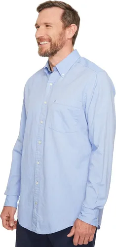Vista 2 de Nautica Camisa Oxford de manga larga con botones para hombre