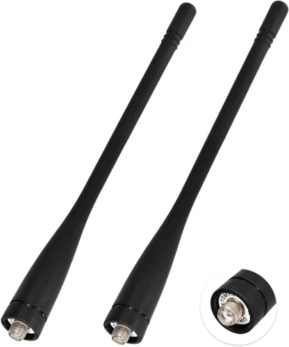 Vista 7 de Superbat Antena UHF 400-470MHz Antena de radio bidireccional con conector macho BNC CB Antena transceptora de radio portátil/portátil Antena antena