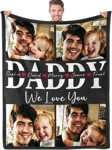 Vista 11 de ShineSand envía al día siguiente, cobija personalizada con texto de foto - impresa en EE. UU., cobijas con fotos personalizadas, regalos de Navidad