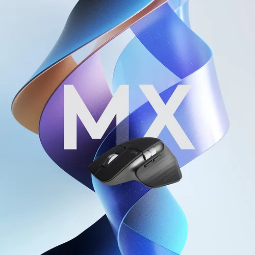 Vista 8 de Logitech Ratón Inalámbrico de Rendimiento MX Master 3S - Grafito Con Receptor Bolt