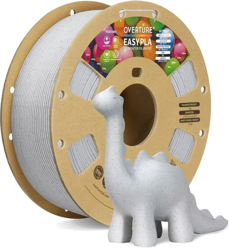Vista 24 de OVERTURE - Filamento de ácido poliláctico (Easy PLA) para impresora 3D de 1.75 mm, bobina de cartón de 2.2 libras, precisión dimensional +/- 0.02