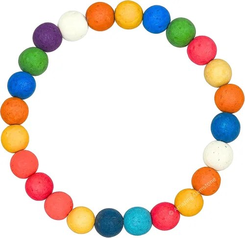 Vista 394 de Amazing Gemstone Crystal Bracelet for Women Men's Gifts - Protection Healing Crystal Bracelet - 8mm Gemstone Beaded Stretchable Bracelet Pulseras
