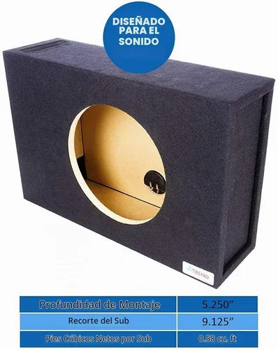 Vista 4 de Bbox - Caja de subwoofer de 10 pulgadas con ventilación individual, caja de subwoofer para automóvil sintonizada con audio profesional, caja