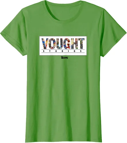 Vista 3 de The Boys Vought Comic Logo - Camiseta, Azul / Patchwork, S Azul Marino