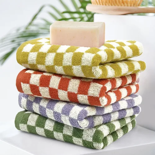 Vista 6 de Jacquotha Paquete de 4 toallas de mano para baño, algodón suave y absorbente para cara, spa, baño, gimnasio, cocina, juego de toallas de mano 4