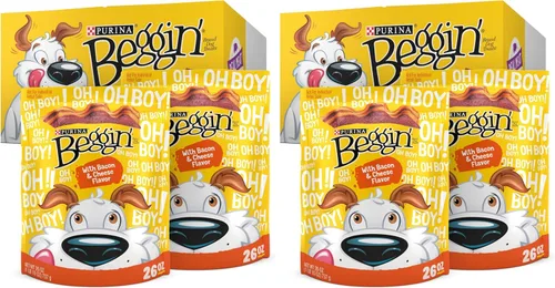 Vista 9 de Purina Beggin' Strips - Golosinas para perros, sabores de tocino y queso