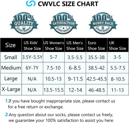Vista 2 de CWVLC Paquete múltiple de calcetines deportivos de compresión acolchados unisex