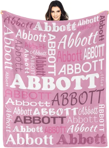 Vista 16 de Ships Next Day Custom Blanket with Name Personalized Throw Blanket for Baby Kid Customized Gifts for Dad, Mom, Grandpa, Grandma, Son, Daughter Algae