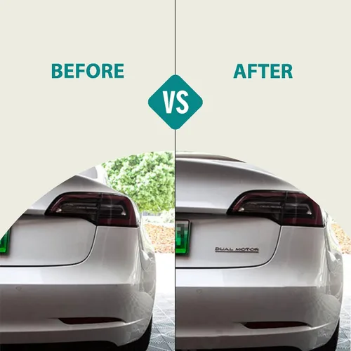 Vista 5 de Modelo 3 Y Emblema de Motor Dual Adhesivo de Insignia con Letras Subrayadas Accesorios Compatibles con Tesla Model 3/Y/S/X (Negro Brillante)