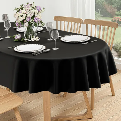 Vista 52 de homing - Mantel cuadrado de vinilo, mantel de plástico impermeable y a prueba de derrames con respaldo de franela, cubierta de mesa fácil de limpiar