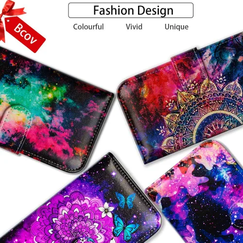 Vista 2 de Bcov Funda para Moto G Stylus 5G (no compatible con G Stylus 4G), funda de cuero con tapa y ranura para tarjetas y soporte para Motorola Moto G