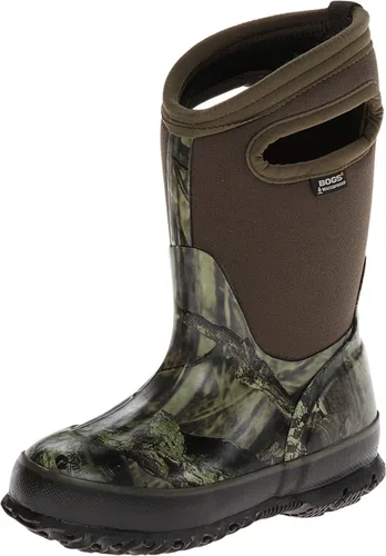 Vista 18 de BOGS Botas de nieve unisex de neopreno con aislamiento de goma de alta impermeabilidad para niños Negro