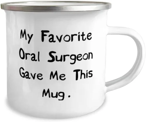Vista 2 de Beautiful Oral surgeon Gifts, My Favorite Oral Surgeon Gave Me This Mug, Motivational 12oz Camper Mug For Friends, From Friends, Dental, Teeth
