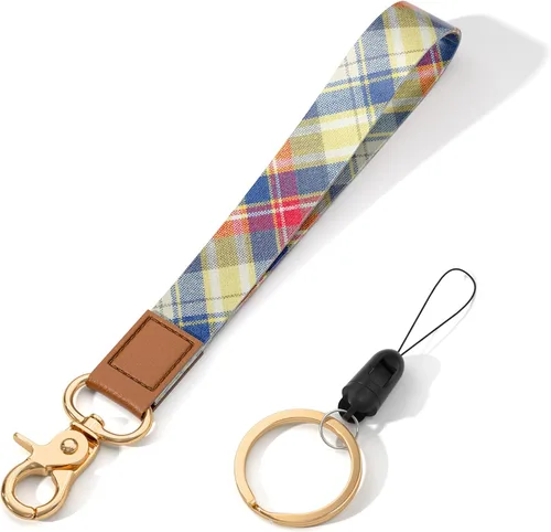 Vista 10 de Cordón de muñeca para llaves, lindo cordón de correa de muñeca, soportes para llavero, llavero de pulsera, correas de muñeca para llaves Flor negra