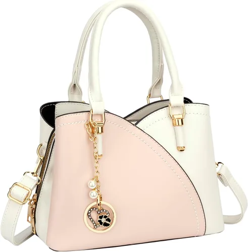 Vista 20 de KKXIU Monederos y bolsos de mano con triple compartimento para mujer, bolso de mano con asa superior