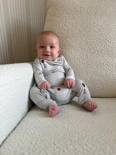 Vista 44 de GUNAMUNA Pijama unisex convertible ultrasuave para bebé, mameluco con cremallera para pañales, recién nacido a 24 meses