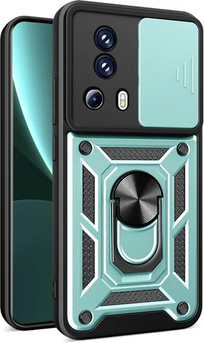 Vista 220 de Compatible con Tecno Pova Neo 2 Bracket Shell, con cubierta deslizante para lente de cámara compatible con Tecno Pova Neo 2 LG6n Case Negro
