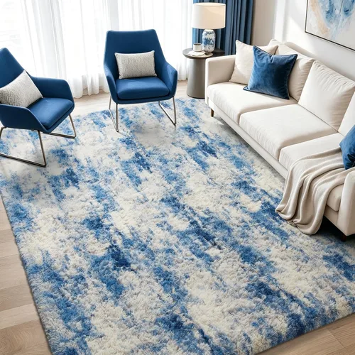 Vista 111 de Ophanie - Alfombras para sala de estar, antideslizante y suave, de felpa grandes y peludas para dormitorio, peludas para niños y niñas, decoración