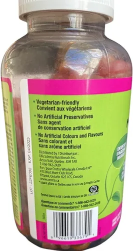 Vista 3 de Kirkland Gomitas multivitamínicas para adultos, 250 gomitas