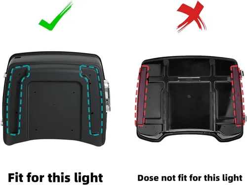 Vista 3 de TCMT Pack de Luces LED de Acento para Maletero y Marca Lateral Compatible con Harley Touring 2006-2025 Road Glide 2011-2025 Ultra Limited 2014-2024
